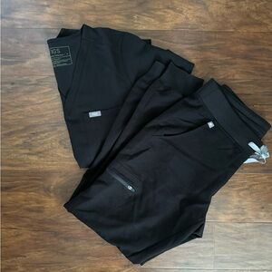 Figs black scrub set